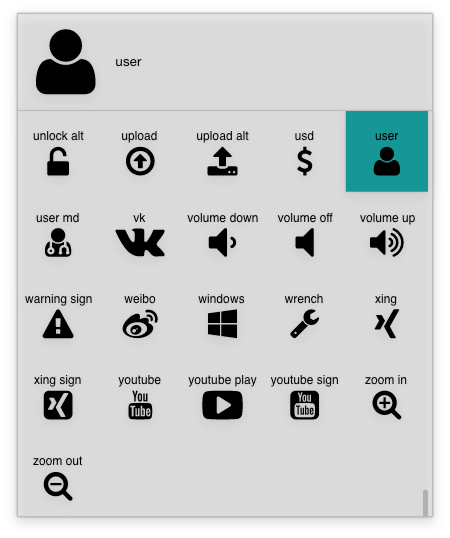 icon picker