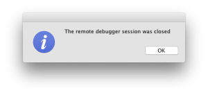 remotedebuggerclosed